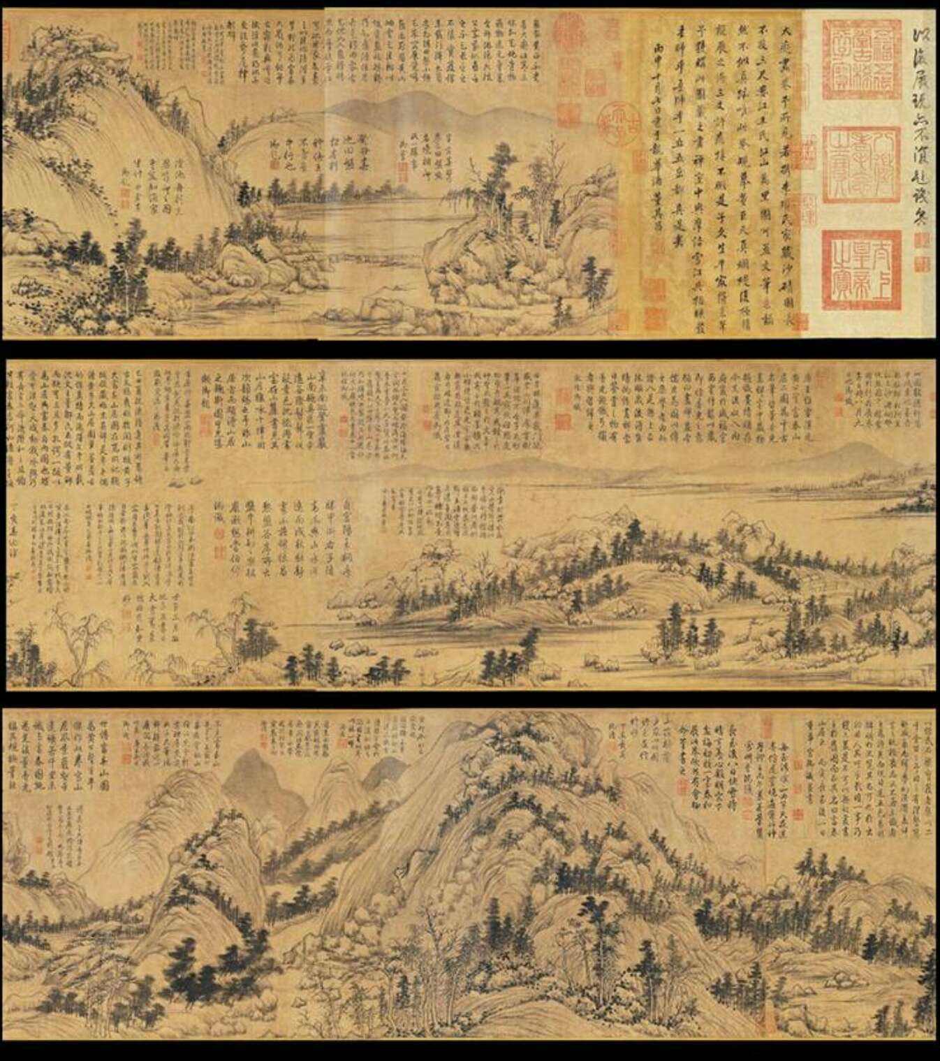 富春山居图美术鉴赏:中国十大传世名画(四)富春山居图