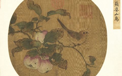 《苹婆山鸟图》台北故宫博物院藏